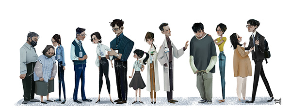 The World Between Us / character design /2019