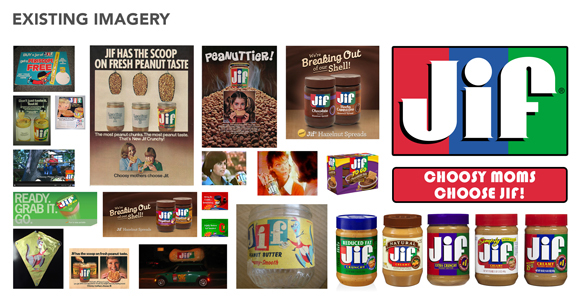Adobe Portfolio jif peanut butter smucker smuckers direction process logo ideation ad print product package sketch concept design
