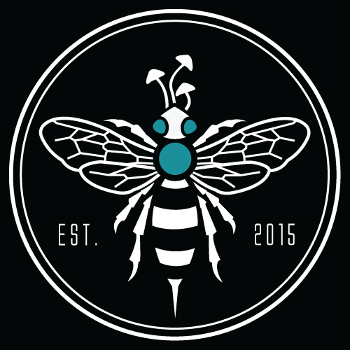 logo seal bee art collective vector