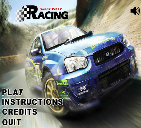 Super Rally Racing  Rally Game rally flash games Flash ActionScript 3.0 Gaming School Projects web games