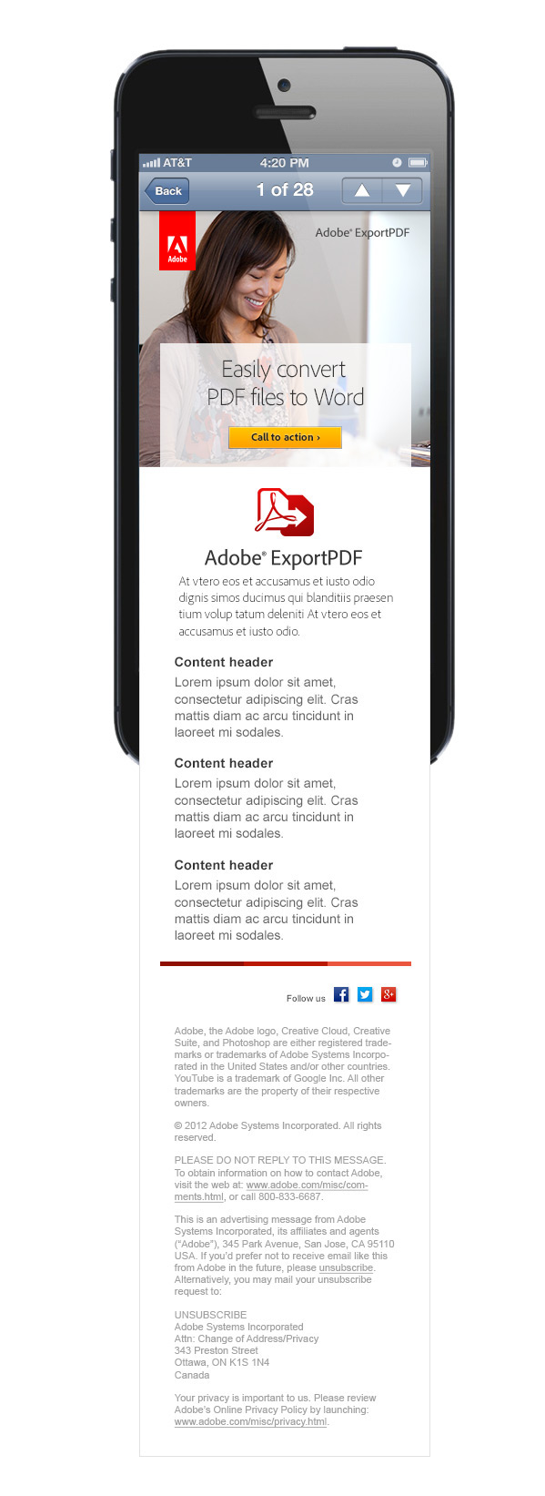 acrobat UVUBFAGD adobe Adobelife pdf Email Ecommerce