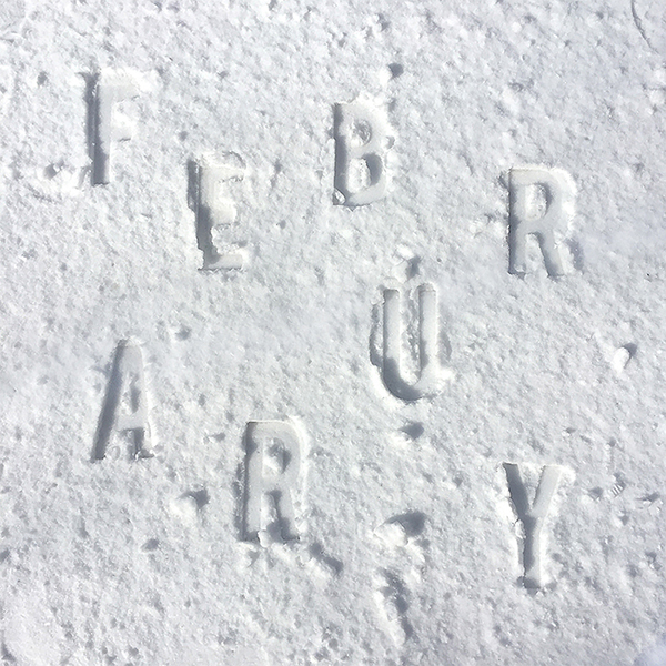 chalk lettering watercolor paint Handlettering snow type personal project new year