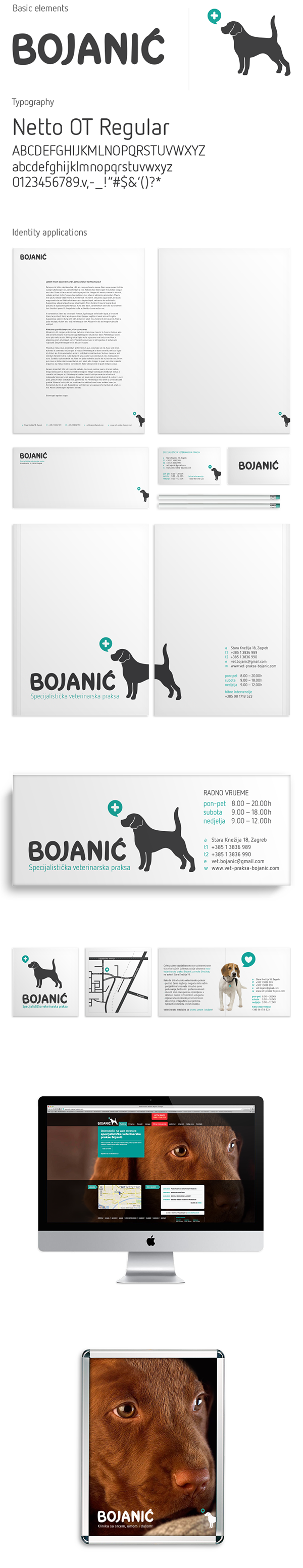 vet Bojanić praksa veterinarian pets Health care visual identity