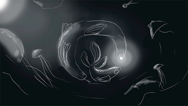 desktopography grohs martin grohs grohsARTig Nature wallpaper fish snake deception logo underwater jellyfish