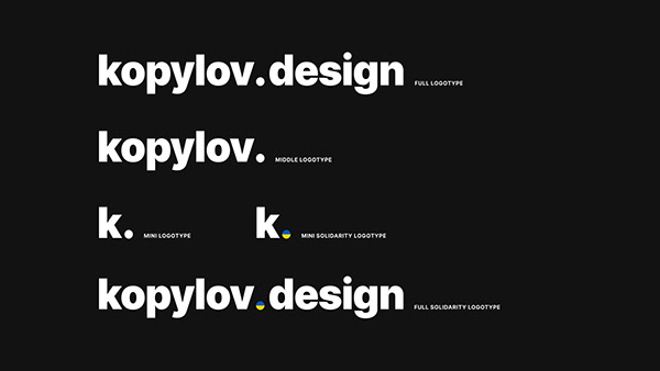 kopylov.design - Freelance's website & identity