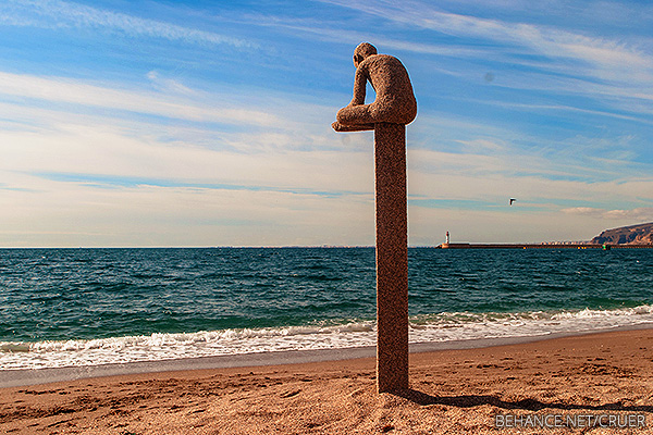 sculpture land art beach-art Installation Art Street installations artistic installation  Human Figure Human sculpture