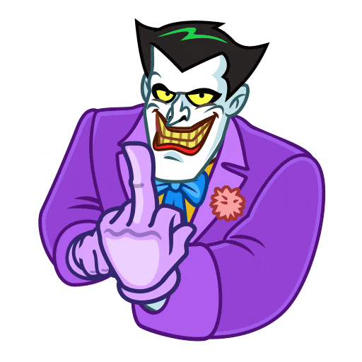 Animated stickers : Joker. Batman Animated Series on Behance