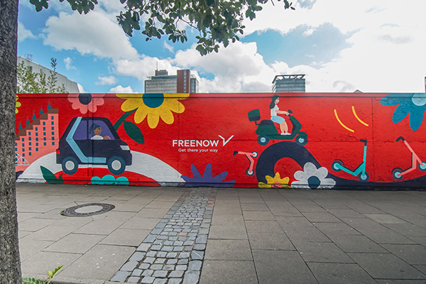 Summer Mobility Murals for FreeNow