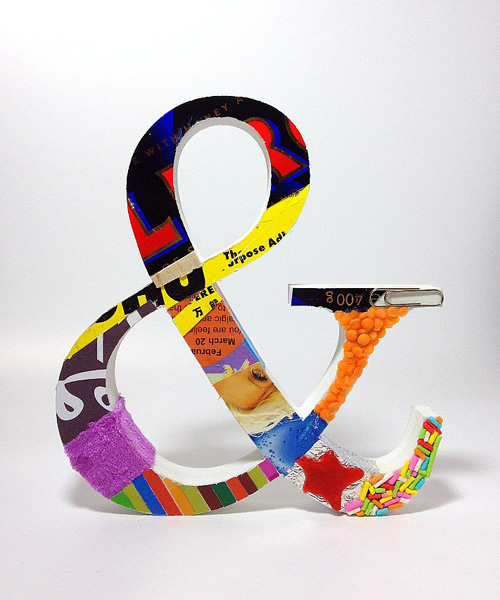 and ampersand Typeface handmade Project art design colors fonts typography  