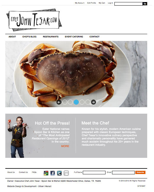 Chef John Tesar celebrity chef Culinary Restaurant Branding Food Marketing