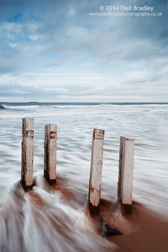 Steetley Hartlepool north sands abandoned derelict pier Coast beach wood ne england