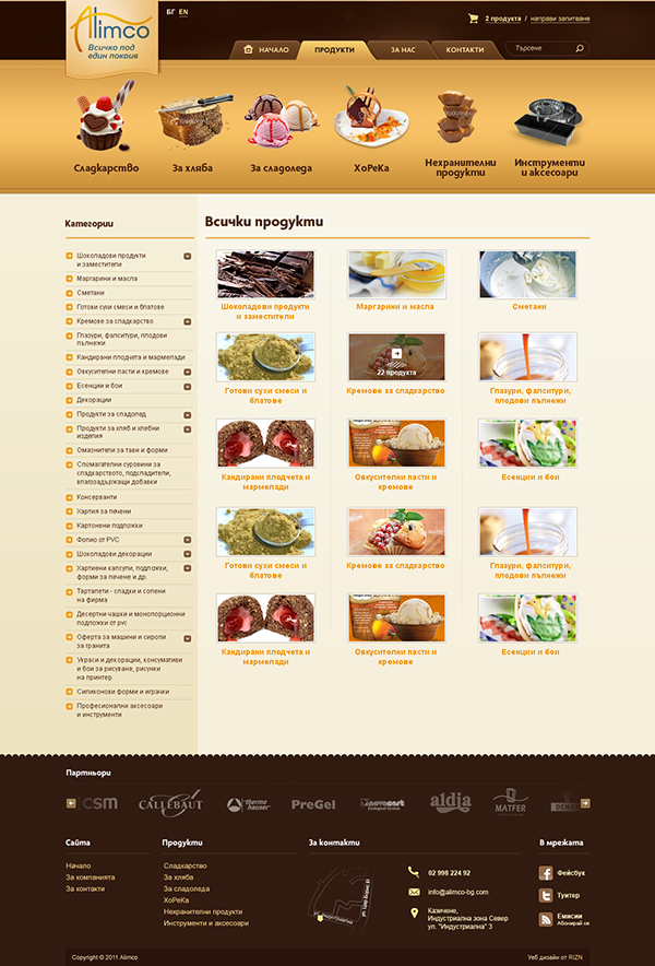 bakery Food  supplies chocolate delicious Catalogue web site promo