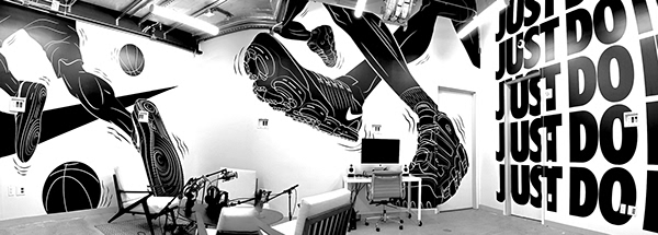 NIKE / NYC Headquarters Mural Illustrations
