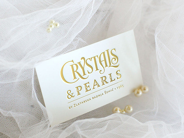 logodesign Jewellery crystals pearls jewelry