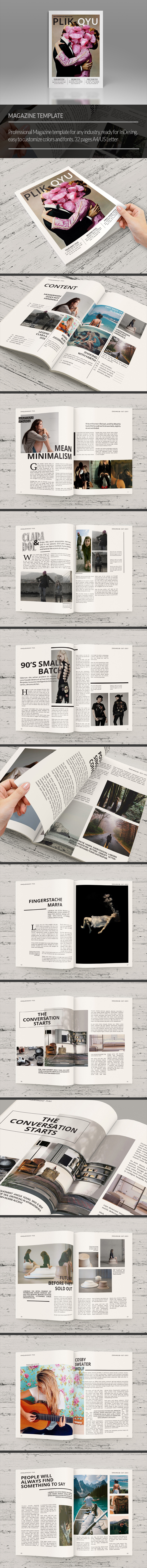 Catalogue clean Layout contemporary magazine creative content creative magazine design easy editable editorial elegant indesign template lifestyle magazine template