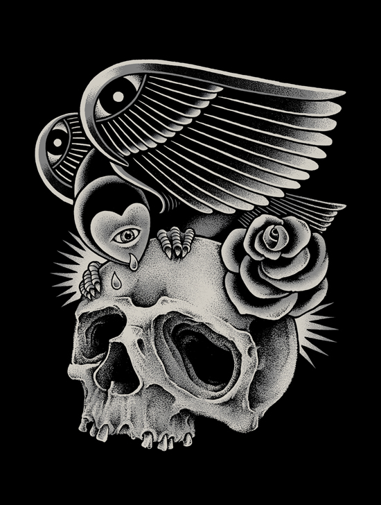 skull lovebird Razor dark soul