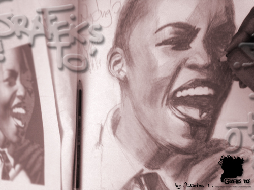 portraits pencils ink graphic arts africa senegal