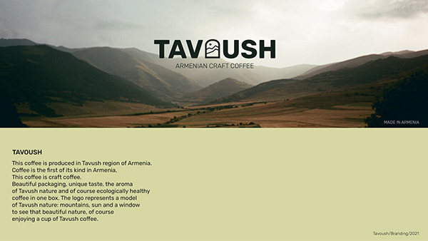 "TAVUSH" packaging design
