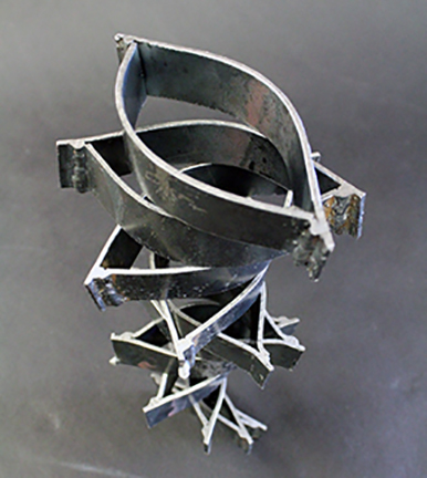 metal Metalworking sculpture MIG welding Inflated Metal Spiral TIG Welding