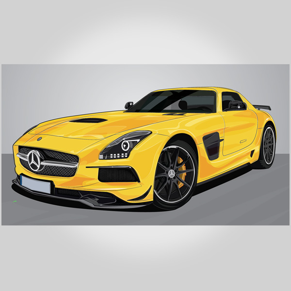 adobe illustrator design graphics art graphicdesign vectorart kematica kenmata SLS AMG Mercedes Benz Cars  Automobile