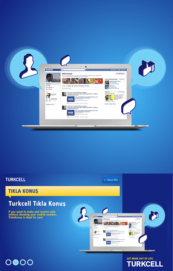 Turkcell UI presentation infographic