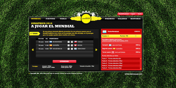 Web Futbol mundial argentina