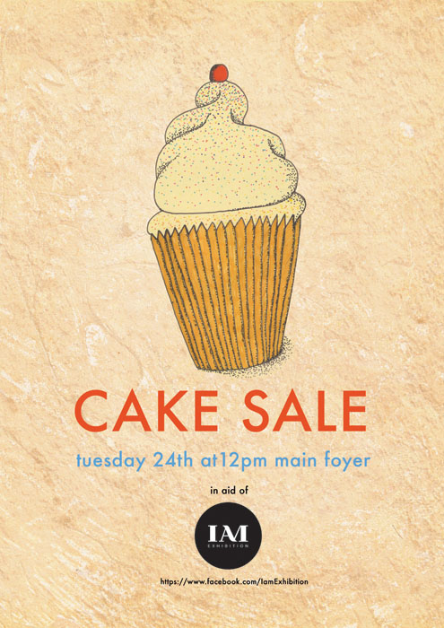 cupcakes  fundraiser  final year posters