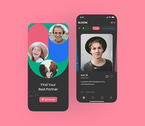 Dating App Design Images | Photos, videos, logos, illustrations and  branding on Behance