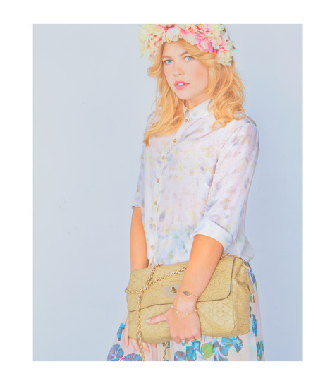 art Style mulberry Pastels spring summer editorial ad orange styling  vintage Retro viberant Flowers floral