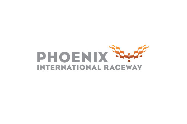 Phoenix fire logo mountain Racing NASCAR racetrack orange Sun sunburst native american identity
