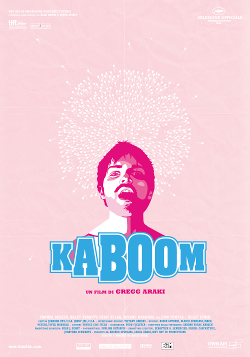 movie gay gregg araki poster sex kaboom explosion sperm sci-fi comedy  Thomas Dekker psychedelic Drugs homosexual orgasm