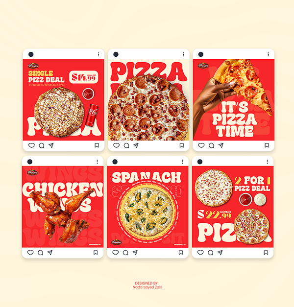 Pizza Restaurant - Socail media