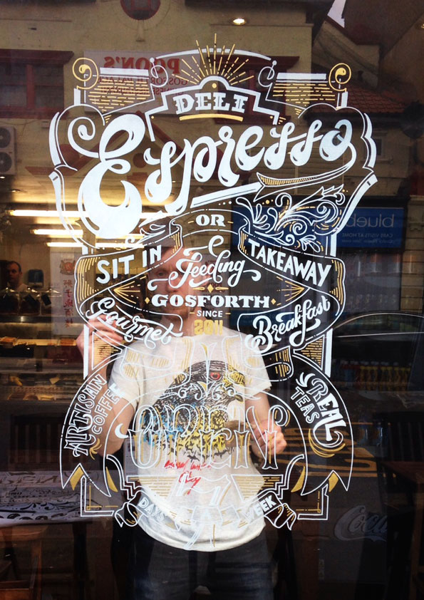 HAND LETTERING sign painting Newcastle