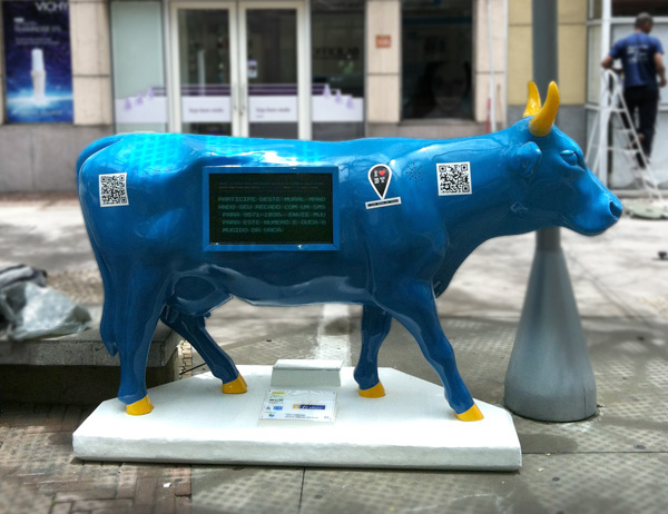 quadracriativa art cowparade Arduino instalation cow parade rio Ibmec