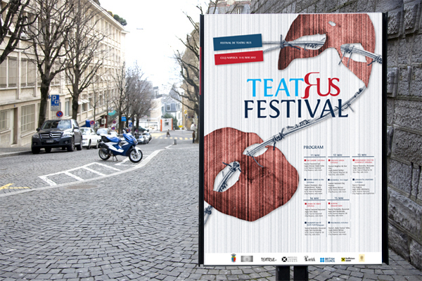 festival russian  theatre  shows identity poster  Outdoor  Graphic merchandising ticket  flyer