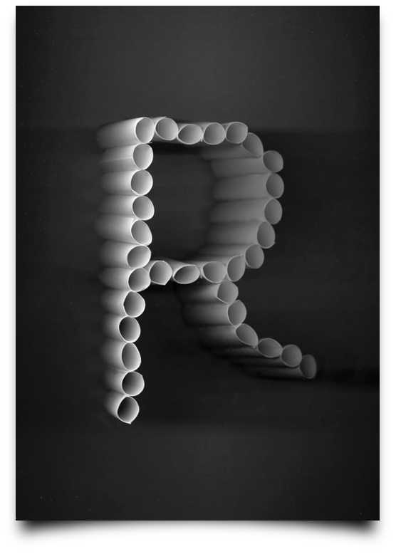 scan paper type black White digital analog hand craft cut photo graphic alphabet mood letters