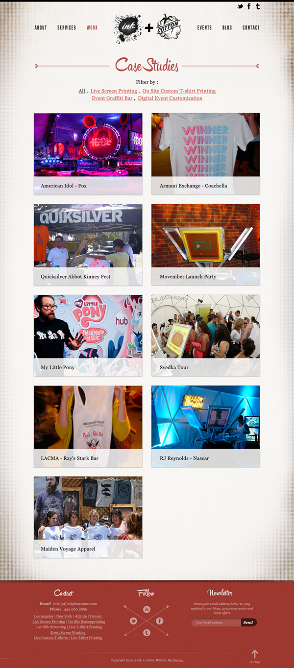 Webdesign responsive website hipster design creative Event redesign