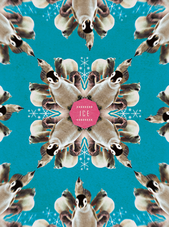 kaleidoscope animal world peace abstract series
