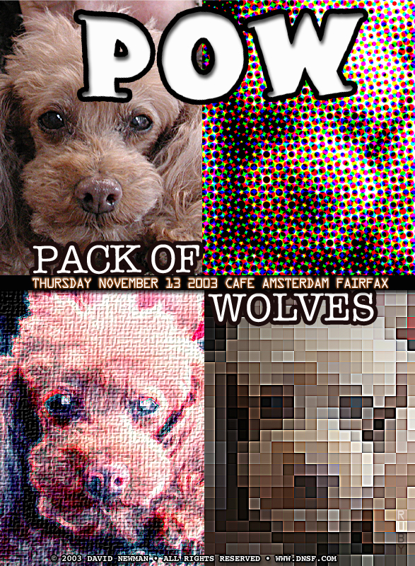 dnsf pow pack of wolves poster posters rock posters Marin