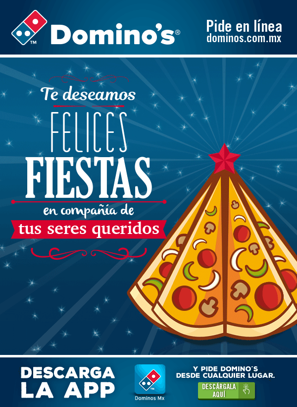 dominos Pizza mexico Food  Christmas navidad emailing Email