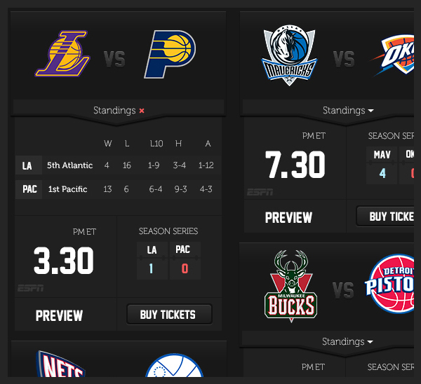 NBA user interface sport berkanism Statics graphics iPad iphone user experience