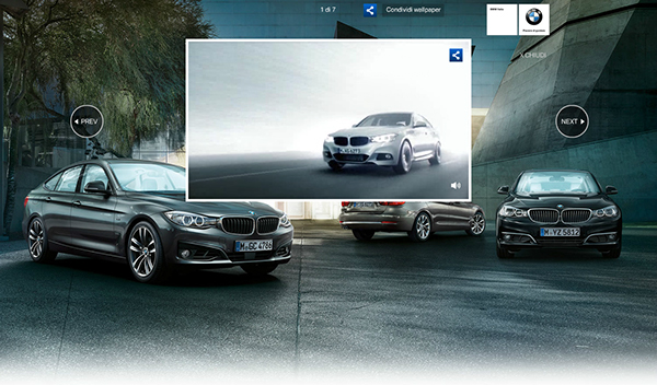 sliding wallpaper background sharing social network ADV automotive   BMW format