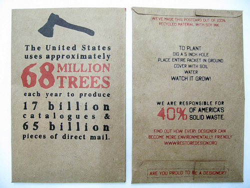 RECYCLED paper bag soy Sustainable Sustainability