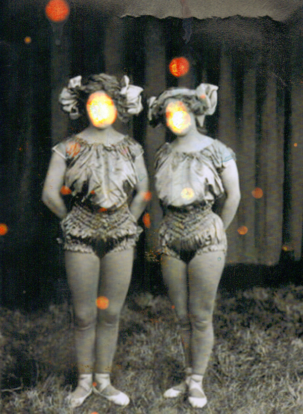 collage surreal gothic Twins Bleach vintagephotography