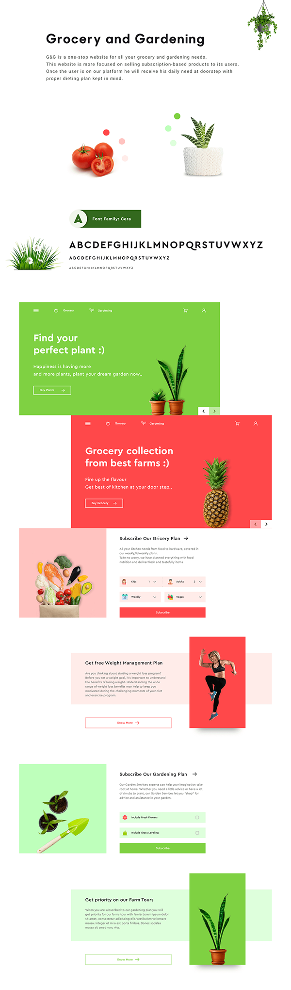 Grocery and Gardening ecommerce Website