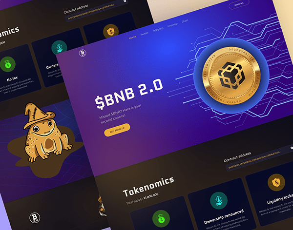 BNB 2.0 | Meme Coin Website Design