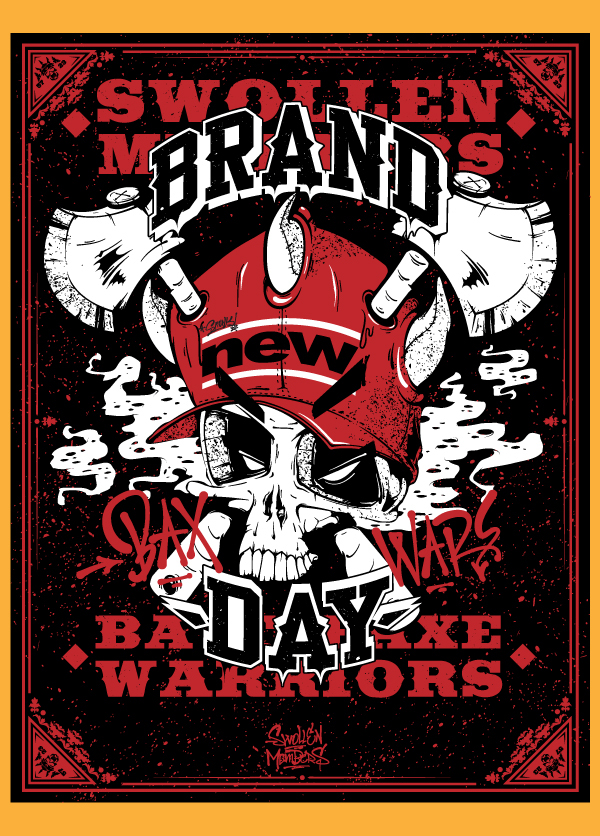 Swollen Members brand new Day skull axe battle