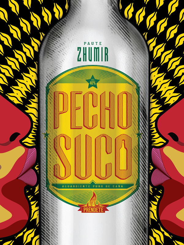 Adobe Portfolio zhumir Alcoholic Drinks Licor pecho suco frases cuencanas Ecuador ilustracion bebida alcohólica