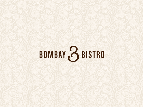 logo cafe restaurant bistro ampersand Om indian fusion black White