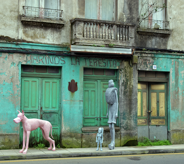 installation Street sculpture human